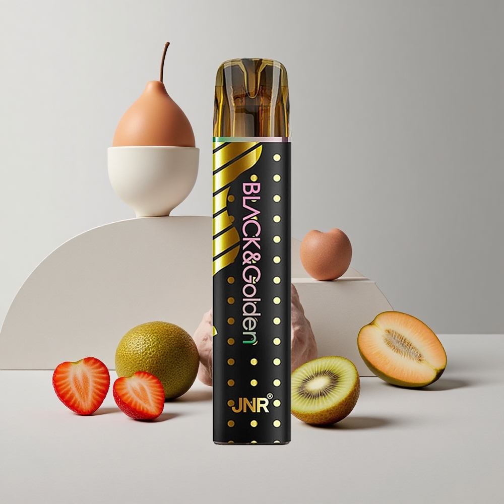 Jahoda-Kívi JNR Black&Golden 600+200 Puffs 550mAh Batéria veľkoobchod Slovensko