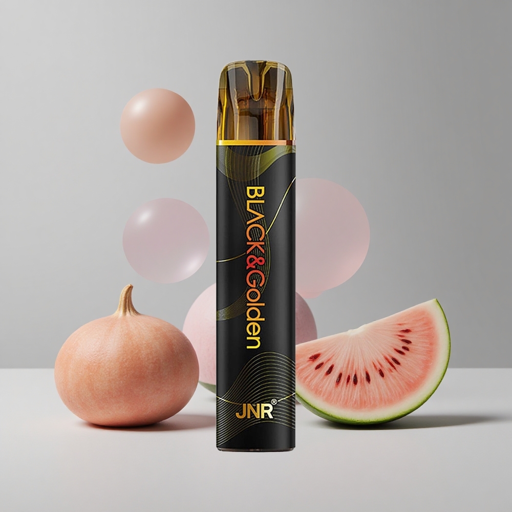 Melónový bublinkový žuvačkový JNR Black&Golden 600+200 Puffs 550mAh Batéria veľkoobchod Slovensko
