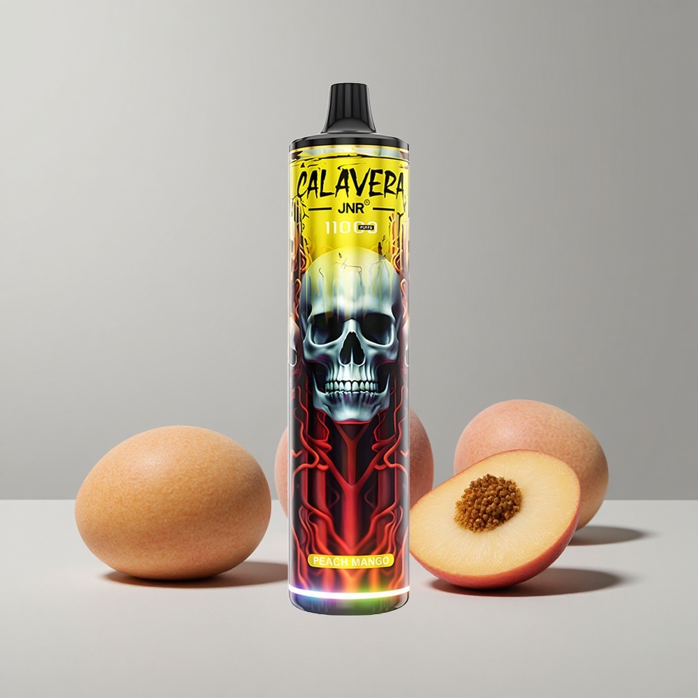 Broskyňa Mango JNR Calavera 11000 Puffs 21ml Kapacita E-Kvapaliny Typ-C Nabíjací Port veľkoobchod Slovensko