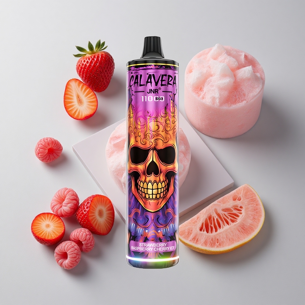 Jahoda Malina Čerešňa Ľadová JNR Calavera 11000 Puffs Typ-C 850 mAh veľkoobchod Slovensko
