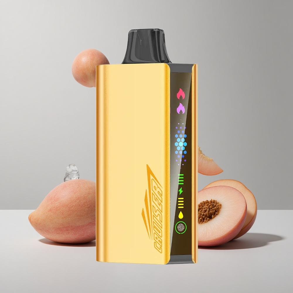 Broskyňový ľad JNR Cruiser 12000 Puffs Bez dobíjania 25ml E-liquid veľkoobchod Slovensko