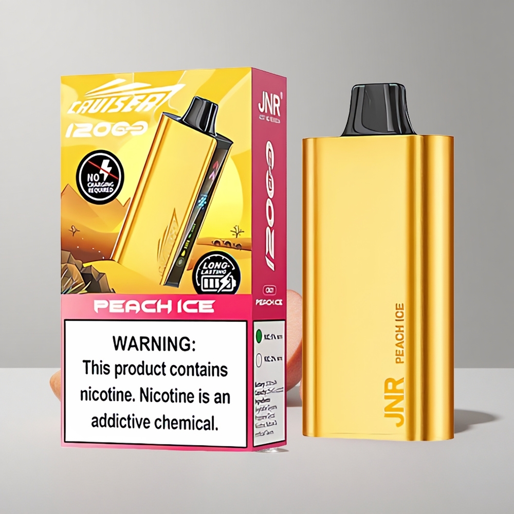 Broskyňový ľad JNR Cruiser 12000 Puffs Bez dobíjania 25ml E-liquid veľkoobchod Slovensko