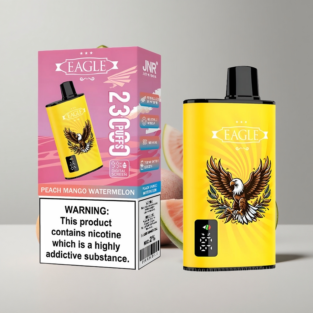 Broskyňa Mango Vodný melón JNR EAGLE Smart 23000 Puffs Digitálny displej Nastaviteľný prietok vzduchu veľkoobchod Slovensko