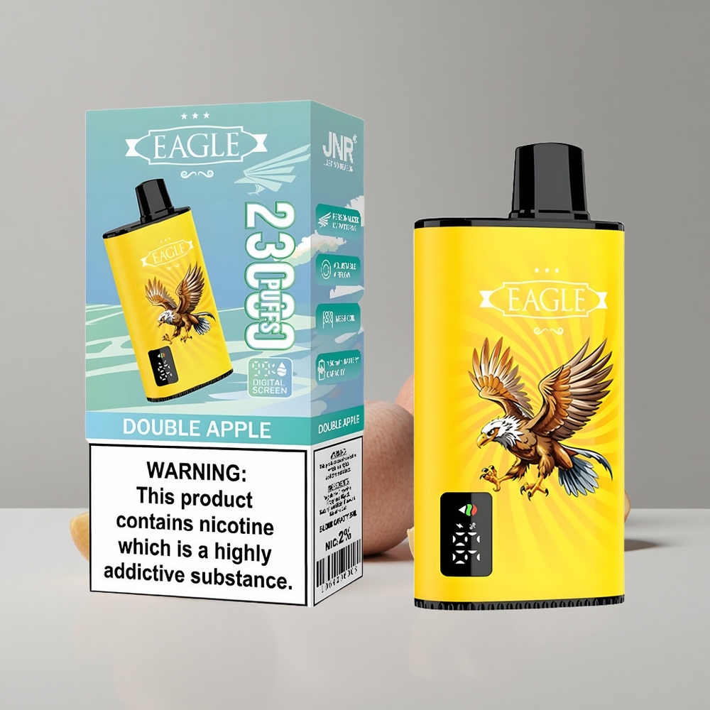 Dvojité jablko JNR EAGLE Smart 23000 Puffs Digitálny displej Nastaviteľný prietok vzduchu veľkoobchod Slovensko