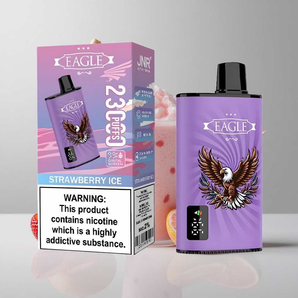 Jahodový ľad JNR EAGLE Smart 23000 Puffs Digitálny displej Nastaviteľný prietok vzduchu veľkoobchod Slovensko