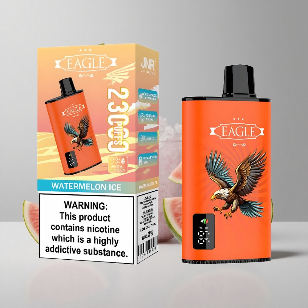 Melónový ľad JNR EAGLE Smart 23000 Puffs Jednorazové Vape Digitálny Displej Typ-C veľkoobchod Slovensko