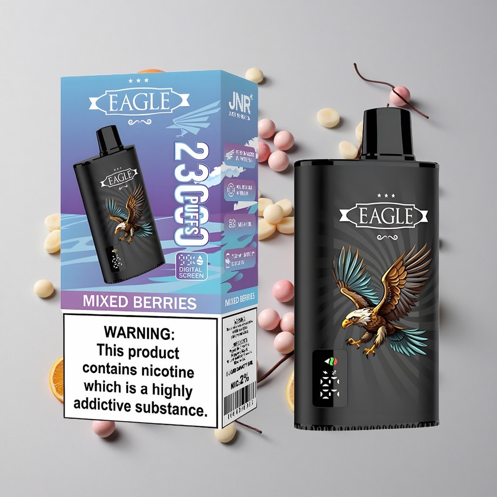 Zmes Lesného Ovocia JNR EAGLE Smart 23000 Puffs Digitálny Displej Nastaviteľný Prietok Vzduchu veľkoobchod Slovensko