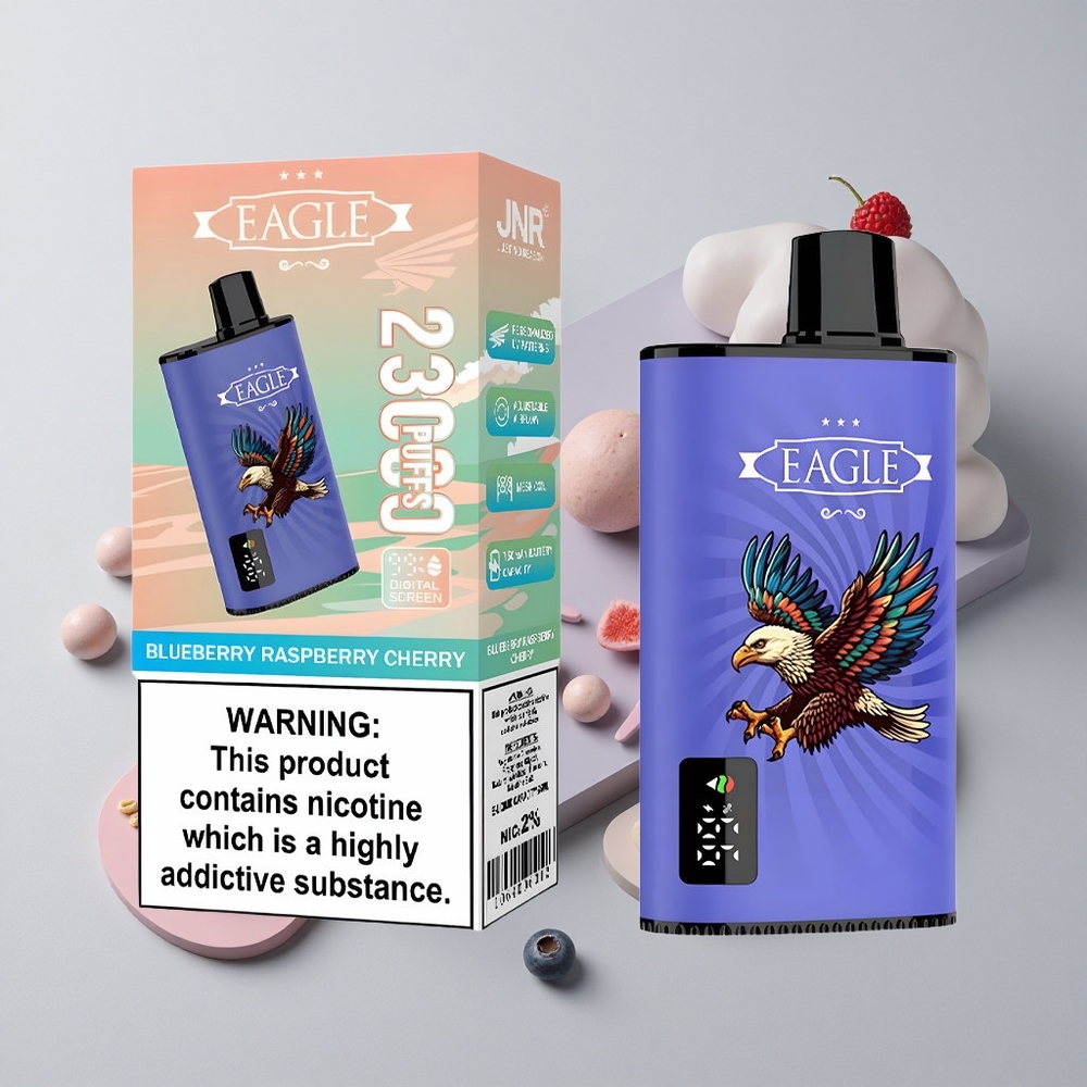 Čučoriedka Malina Čerešňa JNR EAGLE Smart 23000 Puffs Digitálny Displej Nastaviteľný Prietok Vzduchu veľkoobchod Slovensko