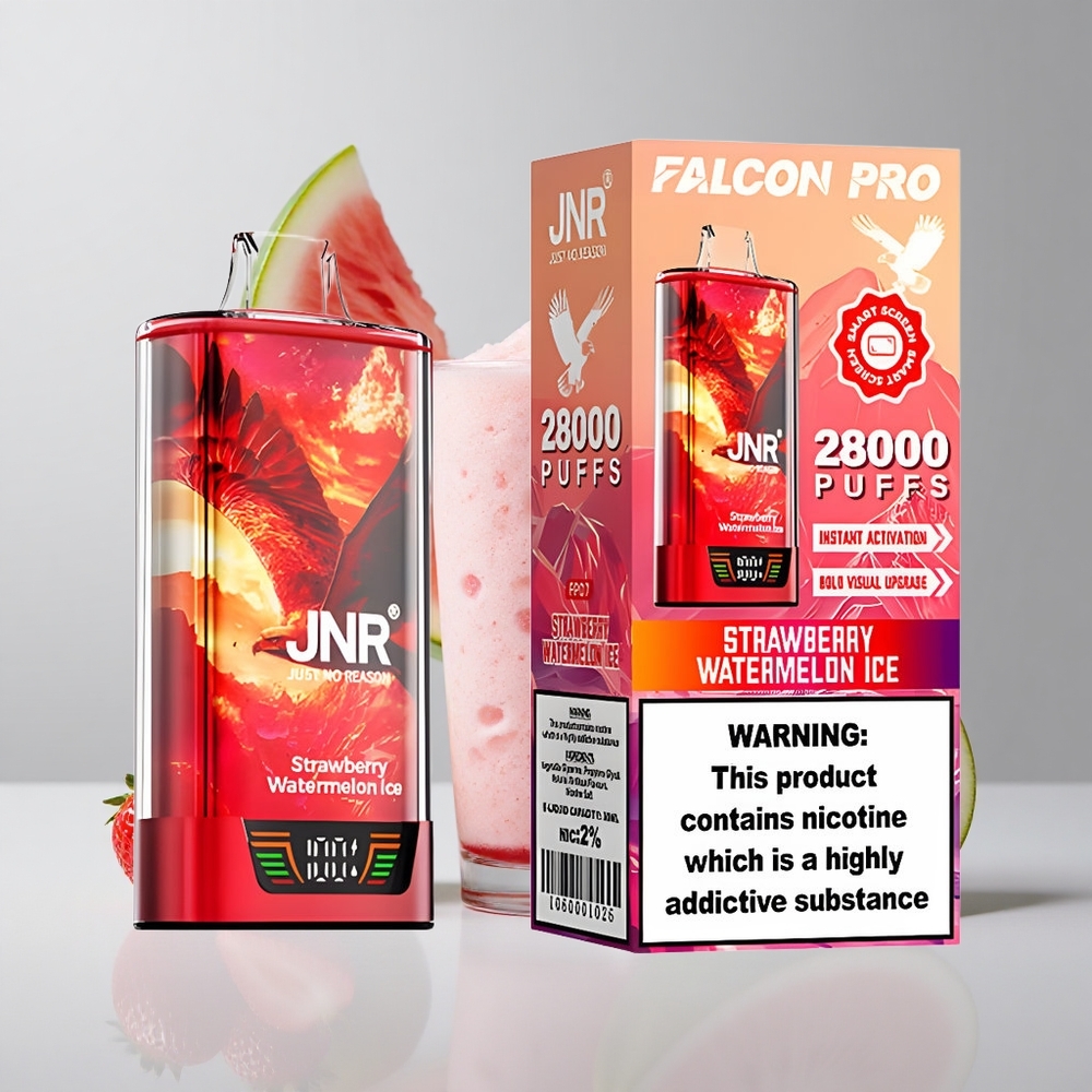 Jahoda Melónový ľad JNR Falcon Pro 28000 Jednorazové Vape 28000 Ťahy 30ml Predplnená Kapacita veľkoobchod Slovensko