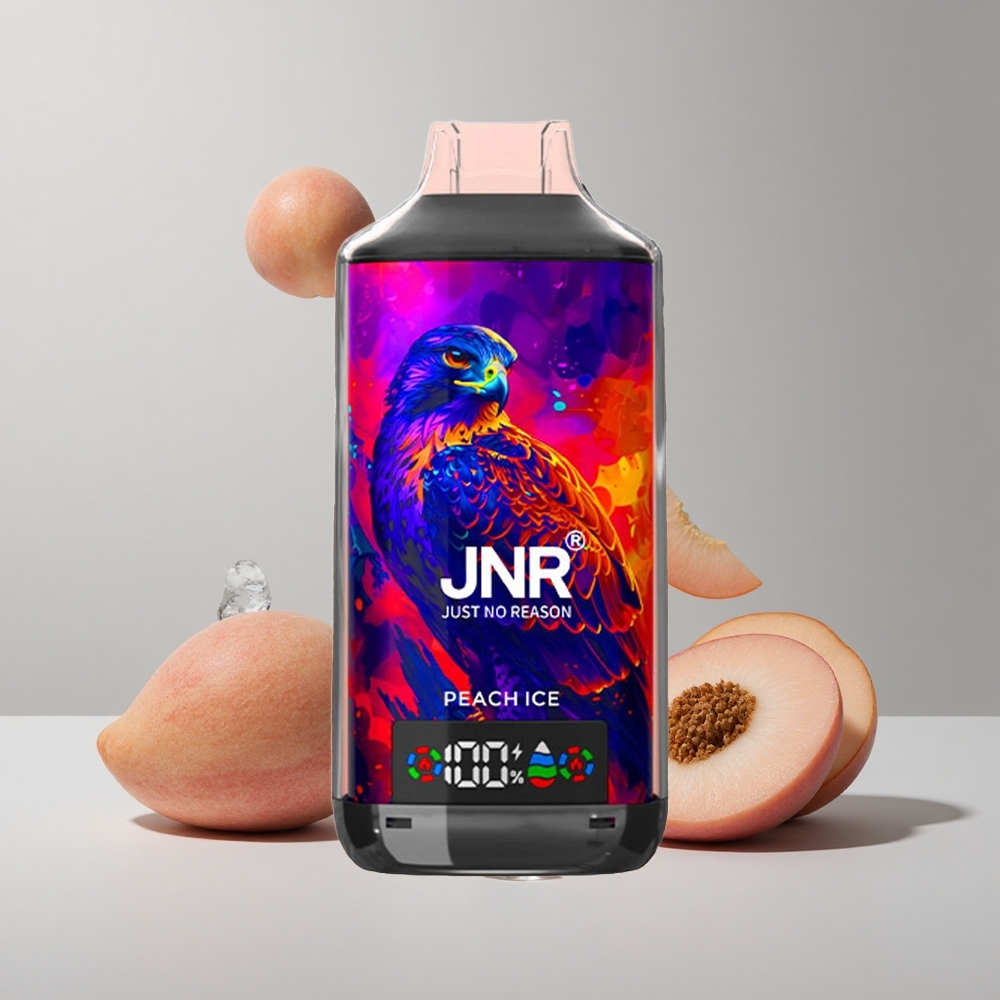 Broskyňový ľad JNR Falcon X 18000 Puffs 24ml Kapacita Tekutiny a Typ C Nabíjanie veľkoobchod Slovensko