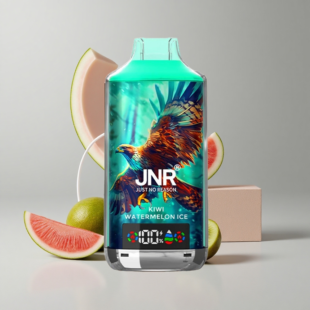 Kiwi Watermelon ľadová JNR Falcon X 18000 Puffs 24ml Kapacita Tekutiny a Typ C Nabíjanie veľkoobchod Slovensko