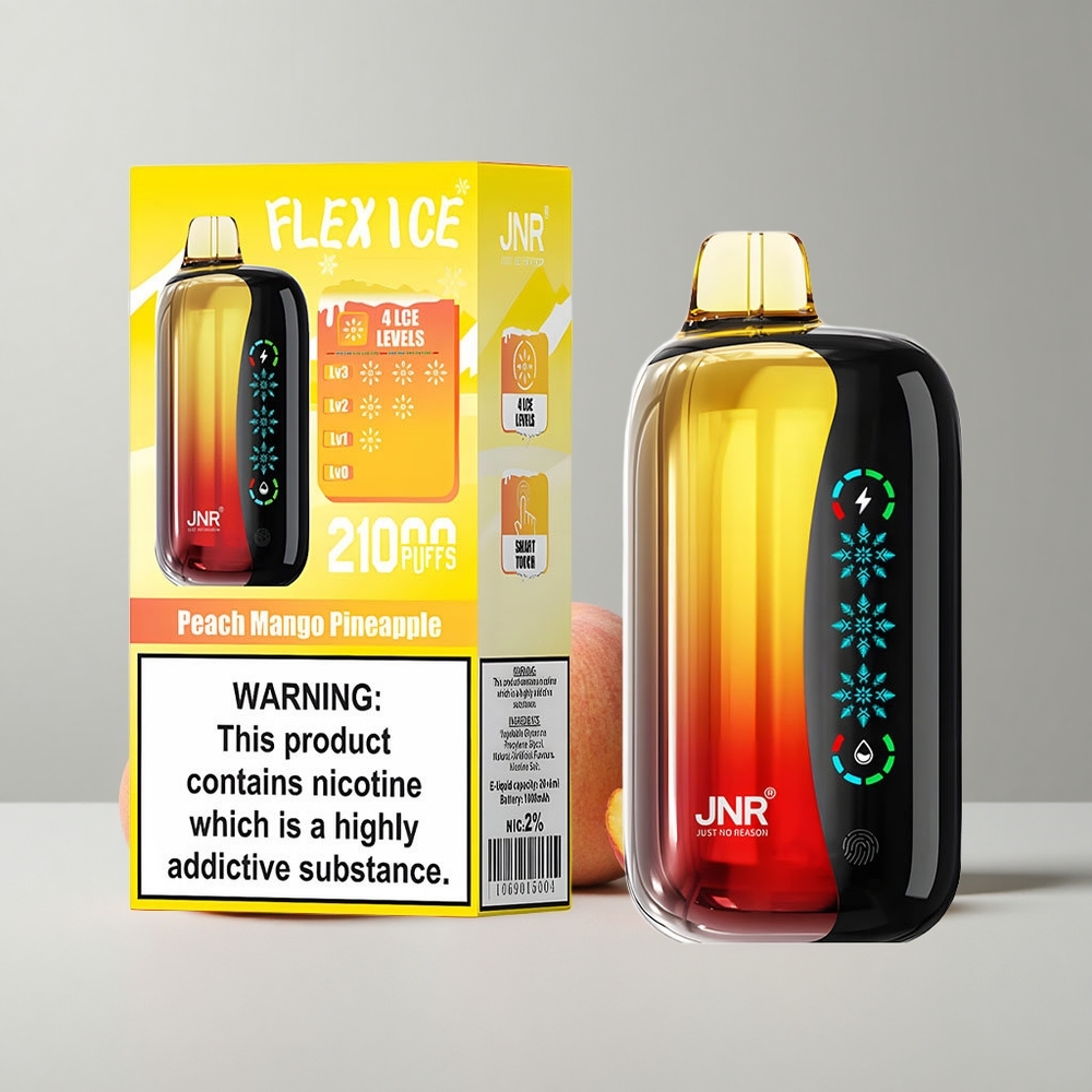 Broskyňa Mango Ananás JNR Flex Ice 21000 Puffs Nastaviteľný Ľad veľkoobchod Slovensko