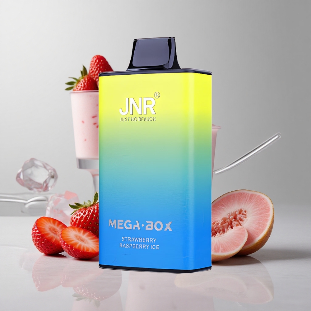 Jahoda Malina ľadová JNR Mega Box 25000 Potiahnutí 30ml Kapacita E-kvapaliny veľkoobchod Slovensko