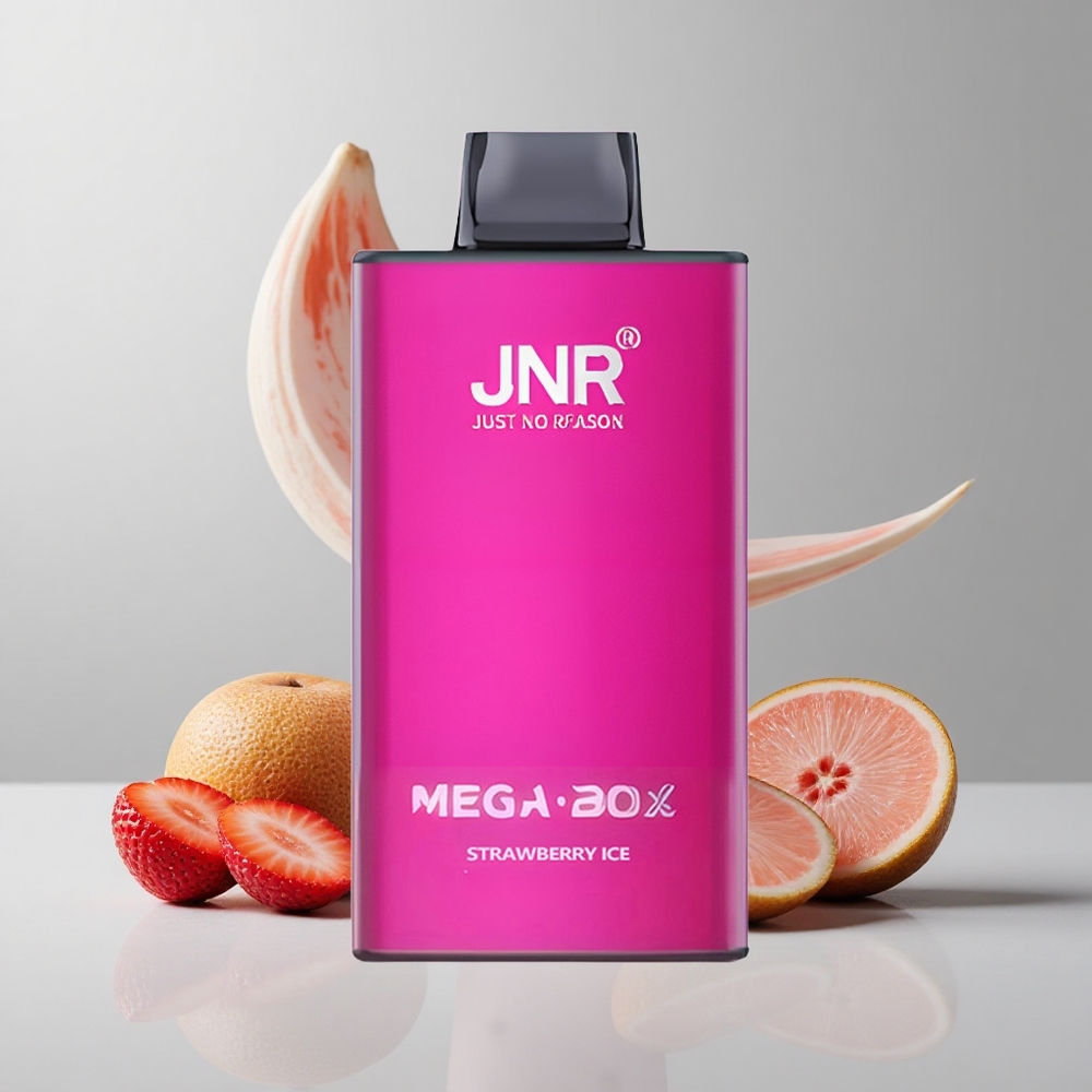 Jahoda ľad JNR Mega Box 25000 Puffs Jednorazové Vape 30ml kapacita a 850mAh batéria veľkoobchod Slovensko