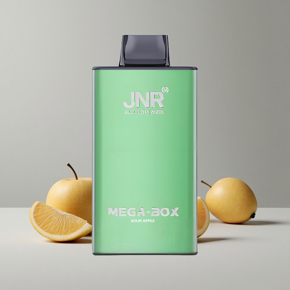 Kyslé jablko JNR Mega Box 25000 Puffs Jednorazové Vape 30ml E-kvapalina Dual Mesh Coil veľkoobchod Slovensko