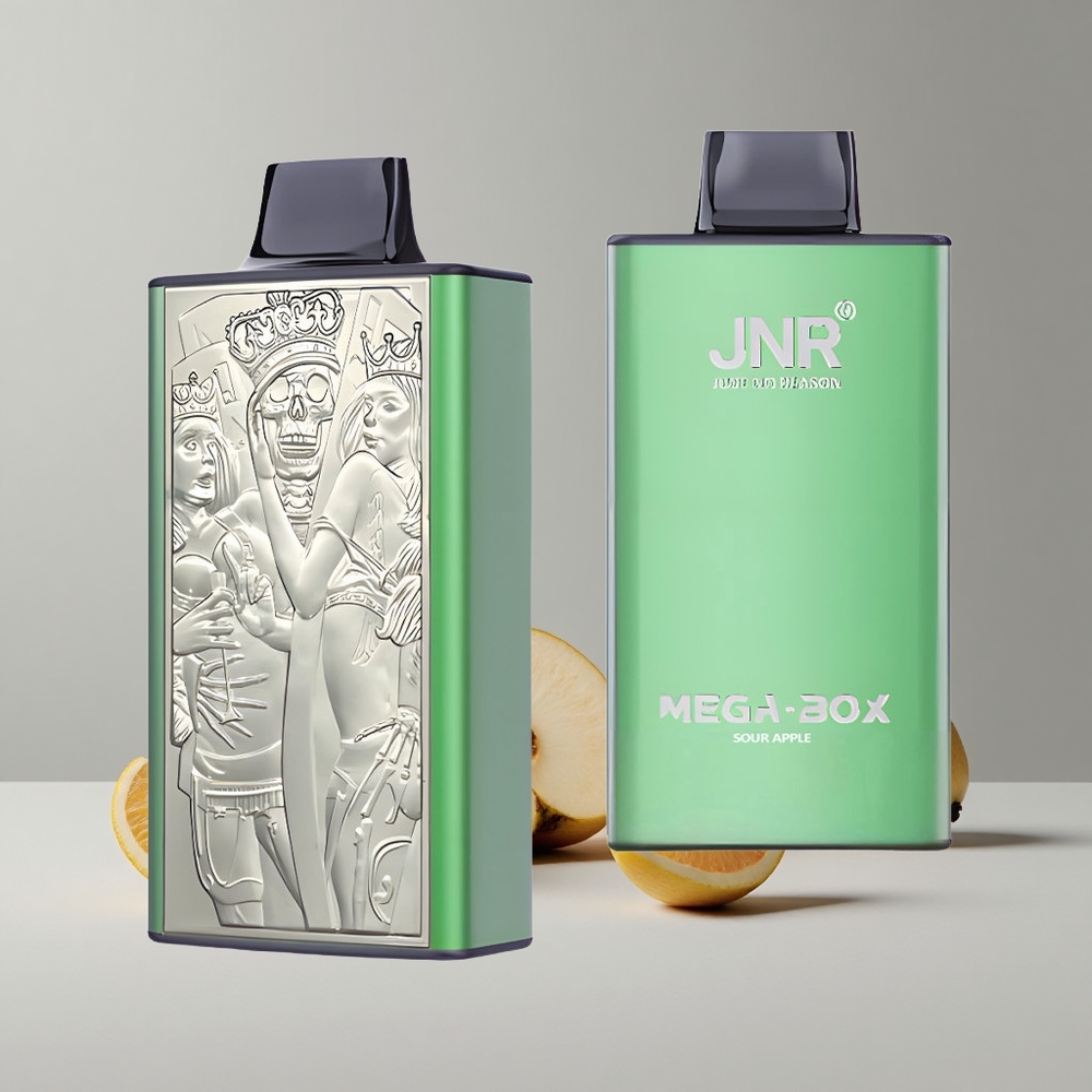 Kyslé jablko JNR Mega Box 25000 Puffs Jednorazové Vape 30ml E-kvapalina Dual Mesh Coil veľkoobchod Slovensko