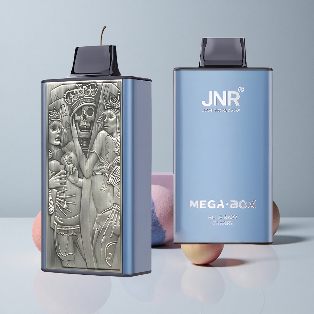 Modrá Malina Čerešňa JNR Mega Box 25000 Fajčiek 30ml Kapacita Tekutiny veľkoobchod Slovensko