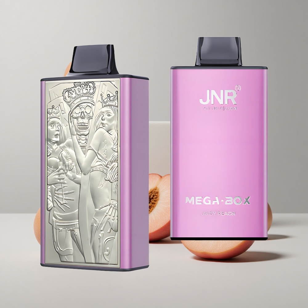 Šťavnatá Broskyňa JNR Mega Box 25000 Puffs 30ml Kapacita E-kvapaliny Dual Mesh Coil & Dual Core veľkoobchod Slovensko