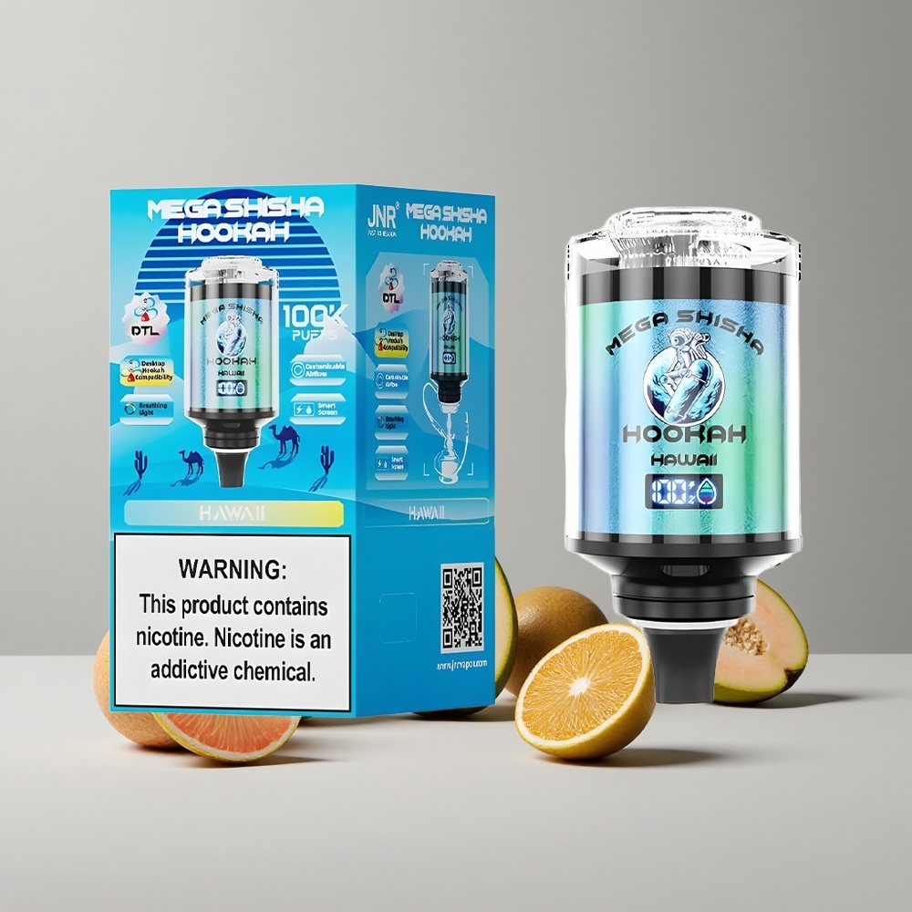 Hawaii JNR Mega Shisha Hookah 100K 60ml Kapacita Batérie 2200mAh veľkoobchod Slovensko