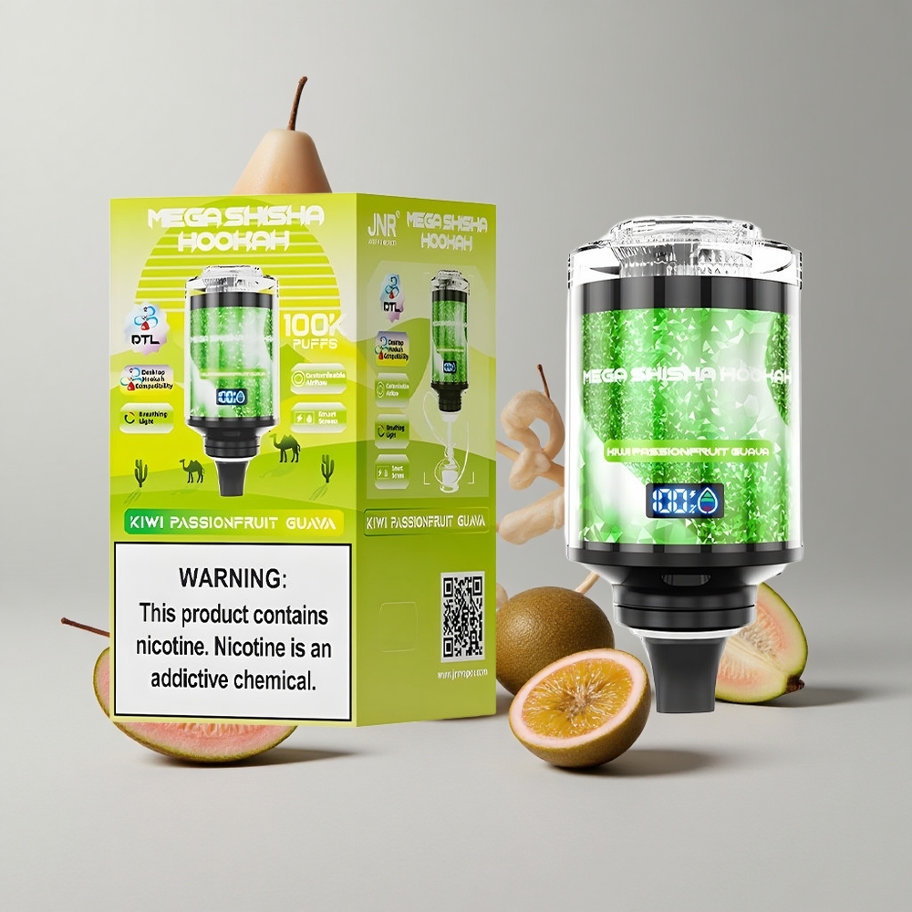 Kiwi Maracuja Guava JNR Mega Shisha Hookah 100K nátery Interaktívny inteligentný displej veľkoobchod Slovensko