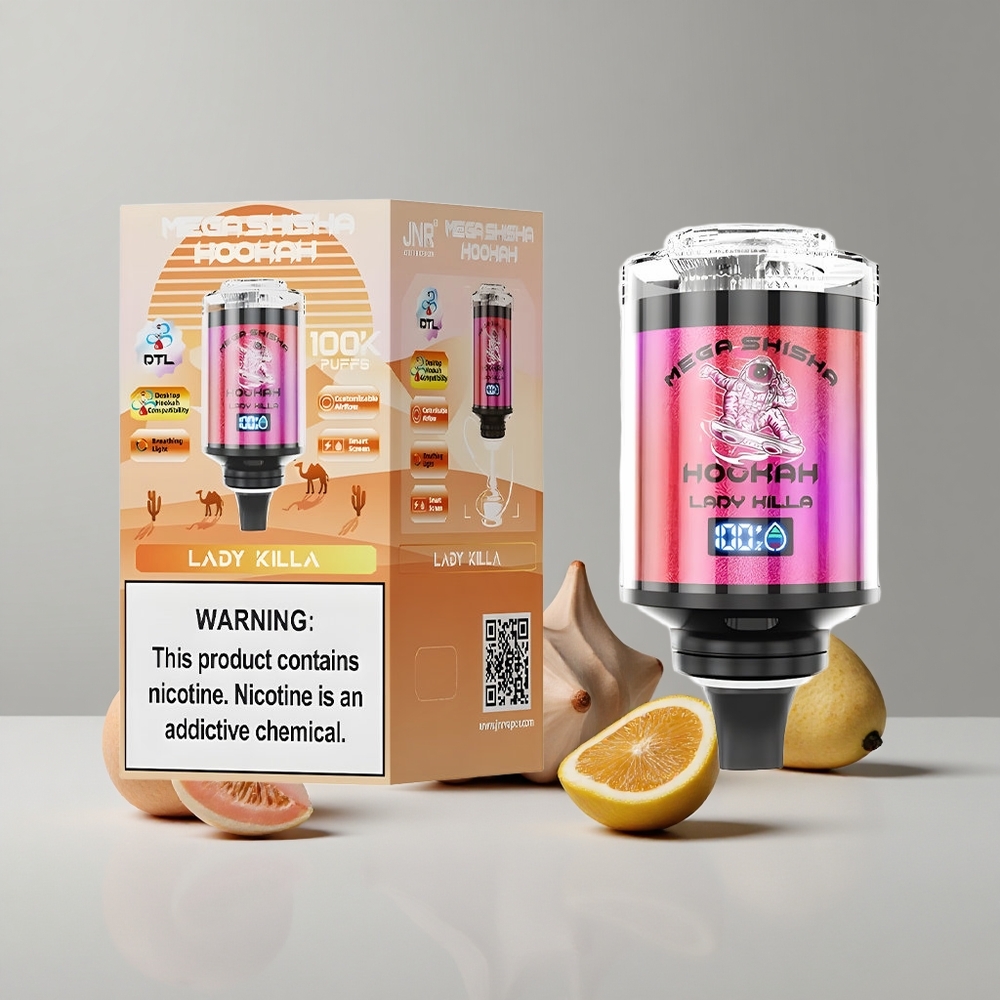 Lady Killa JNR Mega Shisha Hookah 100K 60ml Kapacita Batérie 2200mAh veľkoobchod Slovensko
