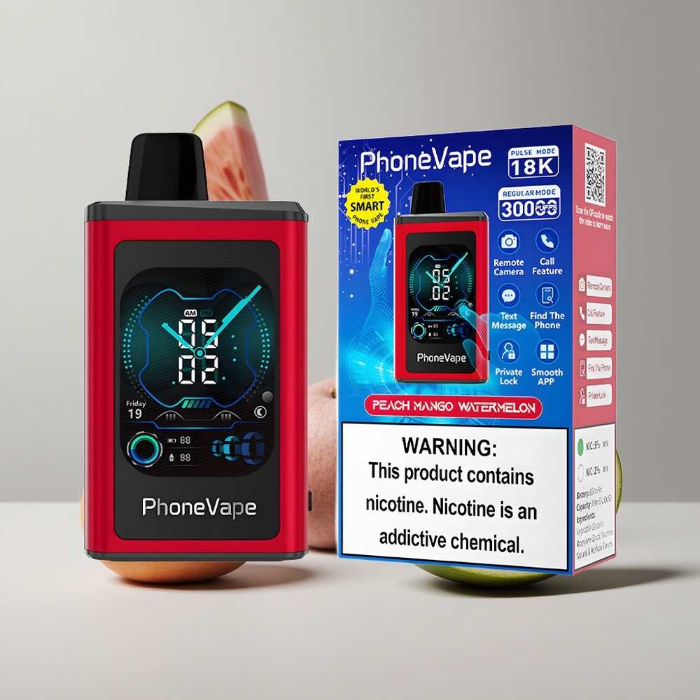 Broskyňa Mango Vodný melón JNR PhoneVape 30000 Puffs 850mAh Turbo Režim veľkoobchod Slovensko