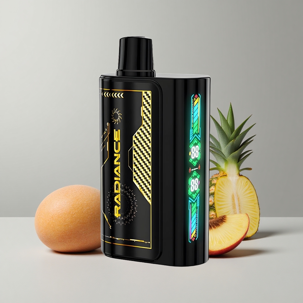 Broskyňa Mangáno Ananás JNR Radiance 31000 Puffs 28ml Tekutina veľkoobchod Slovensko
