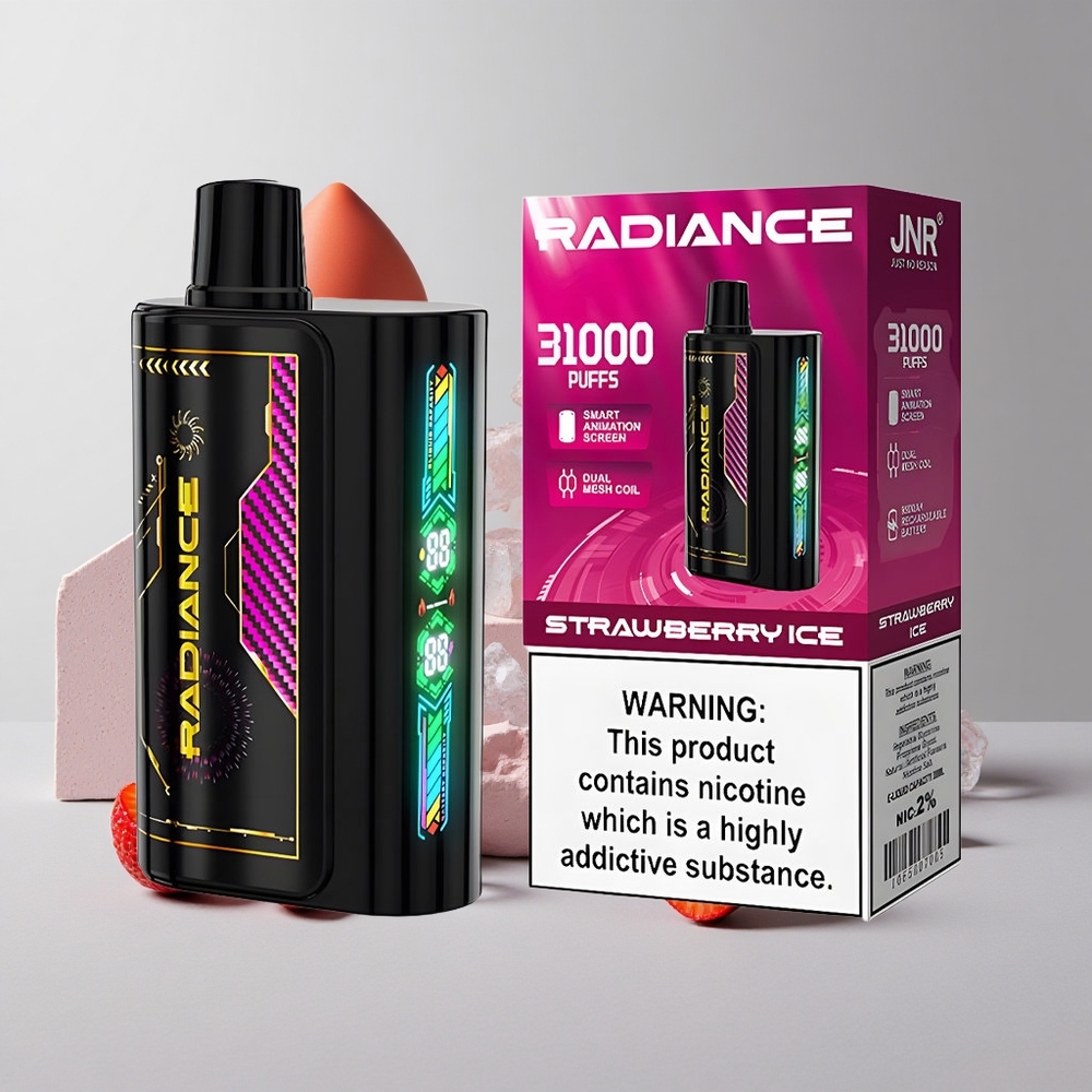 Jahodová ľadová JNR Radiance 31000 Puffs Dual Mesh Cievka veľkoobchod Slovensko