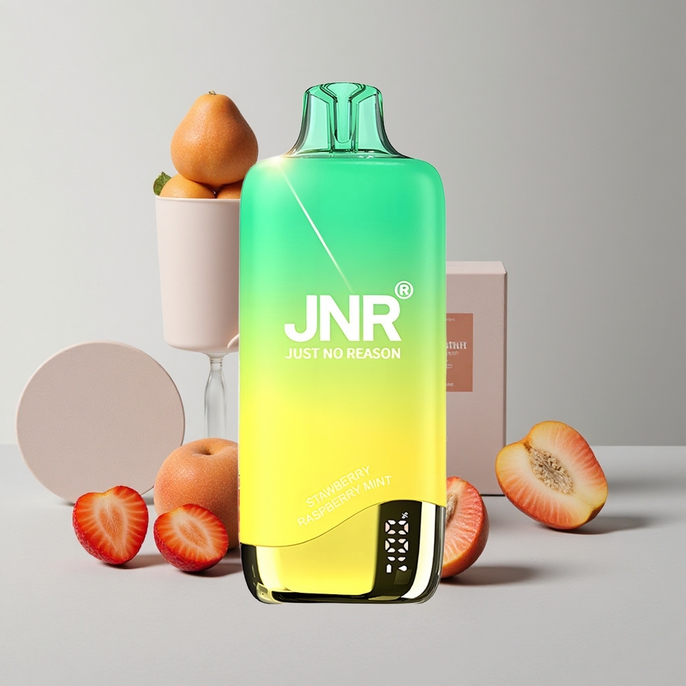 Jahoda Broskyňa Mätová JNR Rainbow 10500 Puffs 18ml Nádrž na E-kvapalinu veľkoobchod Slovensko