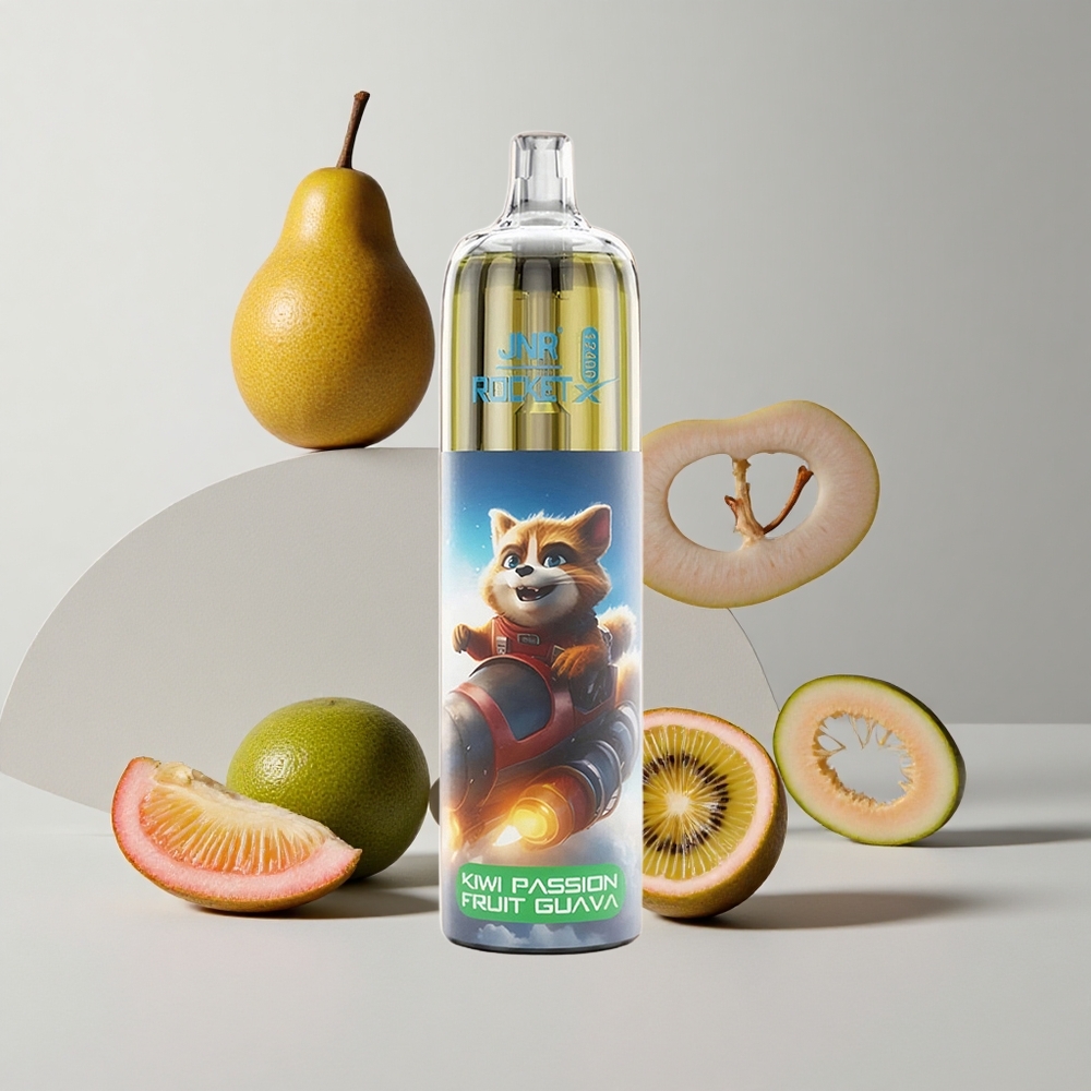 Kivi Maracuja Guava JNR Rocket-X 12400 Puffs Nastaviteľný Prietok Vzduchu 25ml e-Liquid veľkoobchod Slovensko