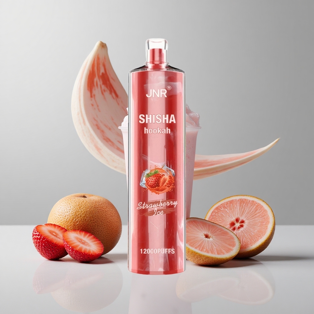 Jahodový ľad JNR Shisha Hookah 12000 Puffs 24ml Kapacita tekutín veľkoobchod Slovensko