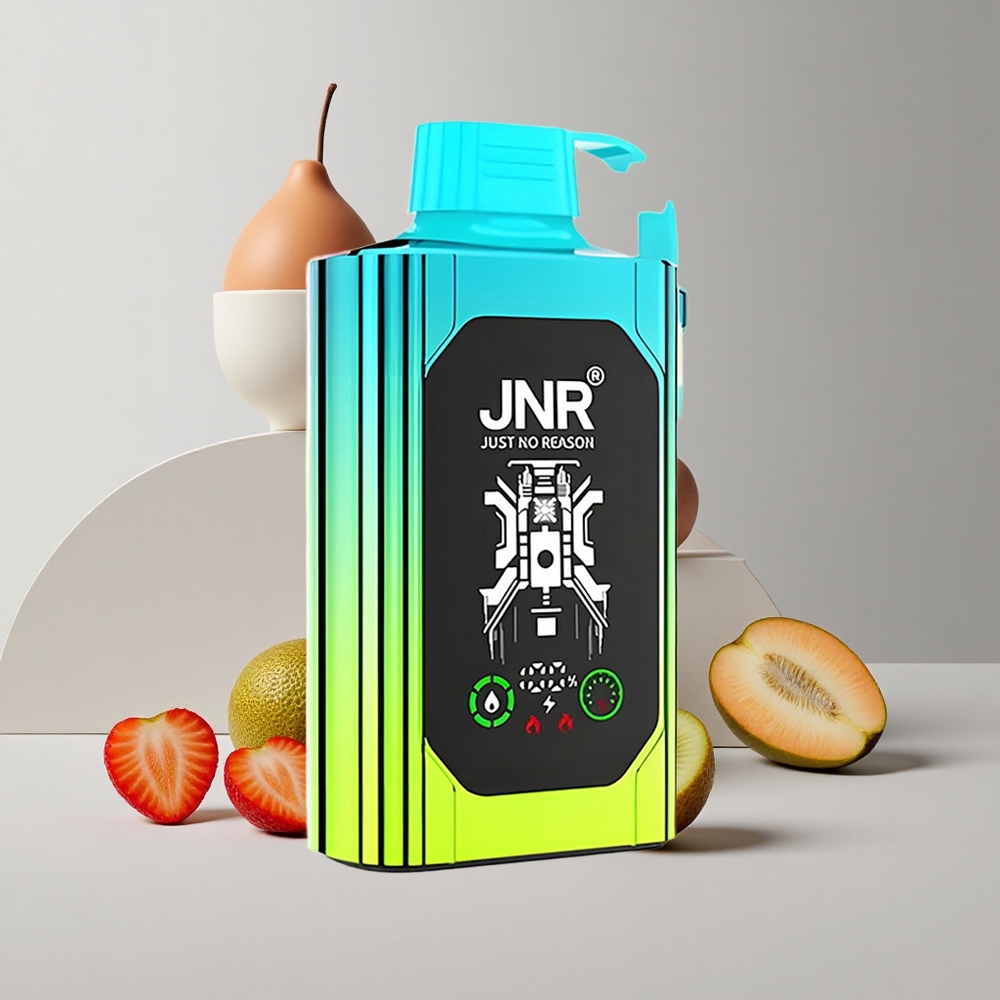 Jahoda-Kivi JNR Shisha Hookah Box 20500 Puffs HD Displej Dvojité Sieťové Cievky veľkoobchod Slovensko