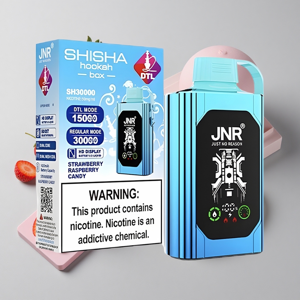 Jahoda Malina Cukrík JNR Shisha Hookah Box 20500 Puffs Jednorazové Vape 25ml Kapacita Tekutiny veľkoobchod Slovensko