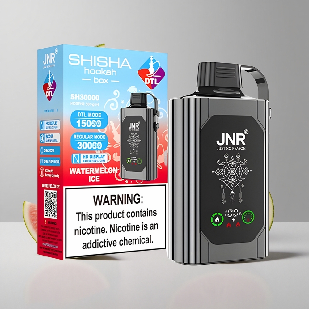 Melónový ľad JNR Shisha Hookah Box 20500 Puffs Jednorazové Vape s HD Displejom a Batériou 1000mAh veľkoobchod Slovensko