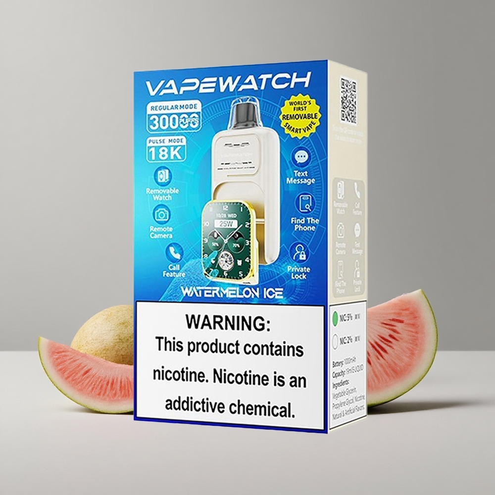 Melónový ľad JNR VapeWatch 30000 Puffs Batéria 1000mAh veľkoobchod Slovensko