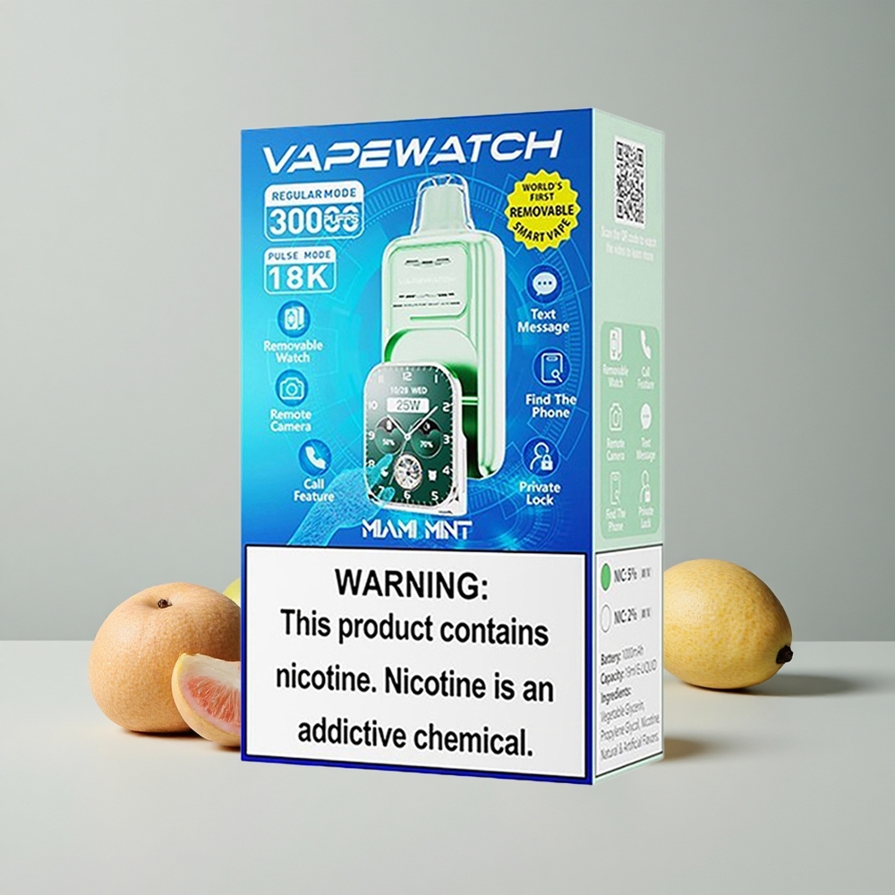Miami Mätová JNR VapeWatch 30000 Puffs 19mL Dvojitá Mriežková Cievka veľkoobchod Slovensko
