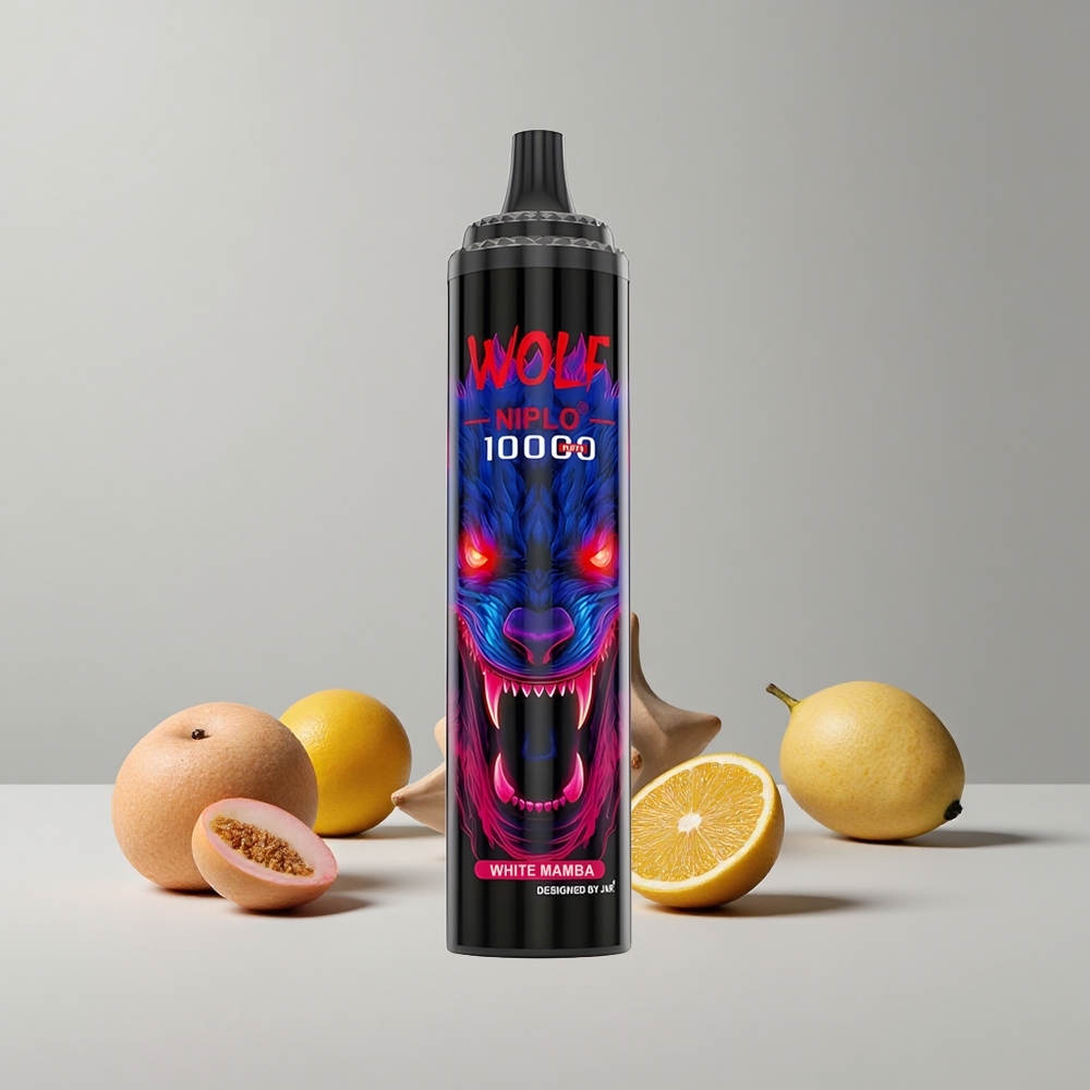 Biely Mamba JNR Wolf Niplo 10000 Puffs Batéria 650mAh veľkoobchod Slovensko