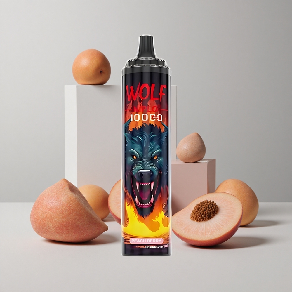 Broskyňa Bobule JNR Wolf Niplo 10000 Puffs Batéria 650mAh Typ-C veľkoobchod Slovensko