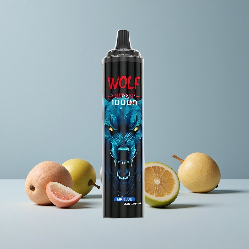 Modrá JNR Wolf Niplo 10000 Puffs Batéria 650mAh veľkoobchod Slovensko