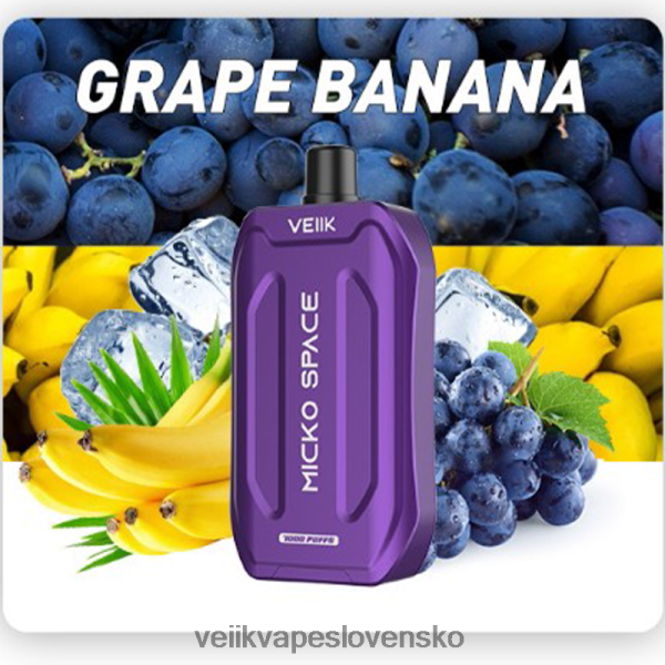 VEIIK Pod Slovensko - VEIIK Micko Space jednorazová vapa 7000 vdychov HF684635 hroznový banán
