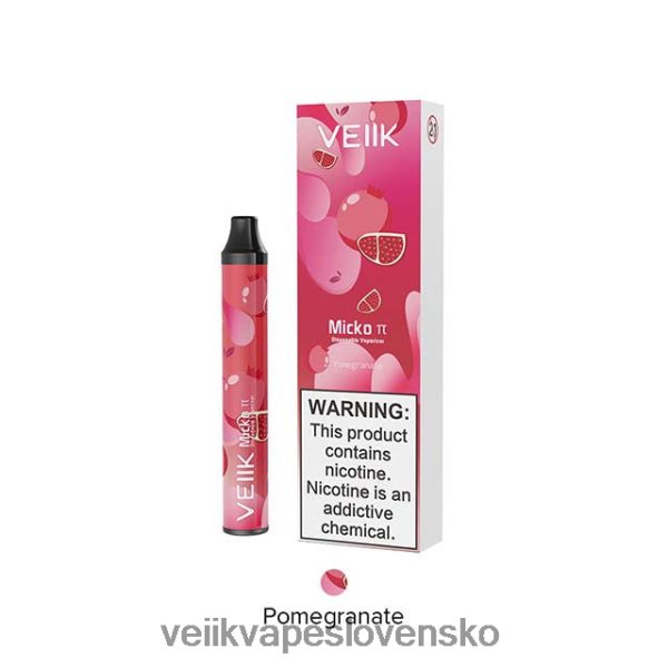 VEIIK Vape Price - VEIIK Micko Pie jednorazová vapa 600 vdychov HF684623 granátové jablko