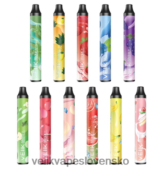 VEIIK Vape Review - VEIIK Micko Pi jednorazový výpar 600 vdychov 500 mAh HF684660 viaceré príchute