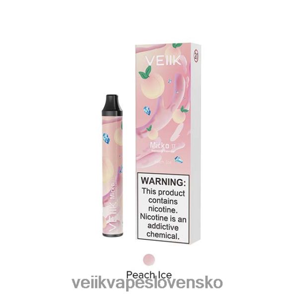 VEIIK Vape Review - VEIIK Micko Pie jednorazová vapa 600 vdychov HF684620 broskyňový ľad